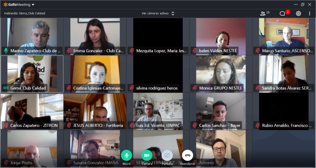 Grupo de trabajo de responsables seguridad y salud