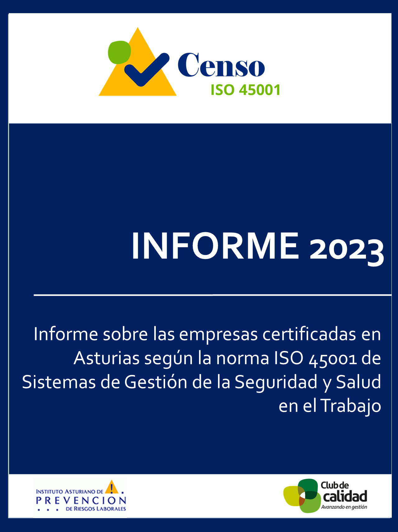 Informe 2023 Censo de Empresas Certificadas en ISO 45001
